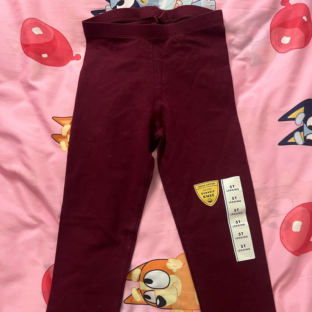 Car and Jack toddler girls leggings size 5T NWT